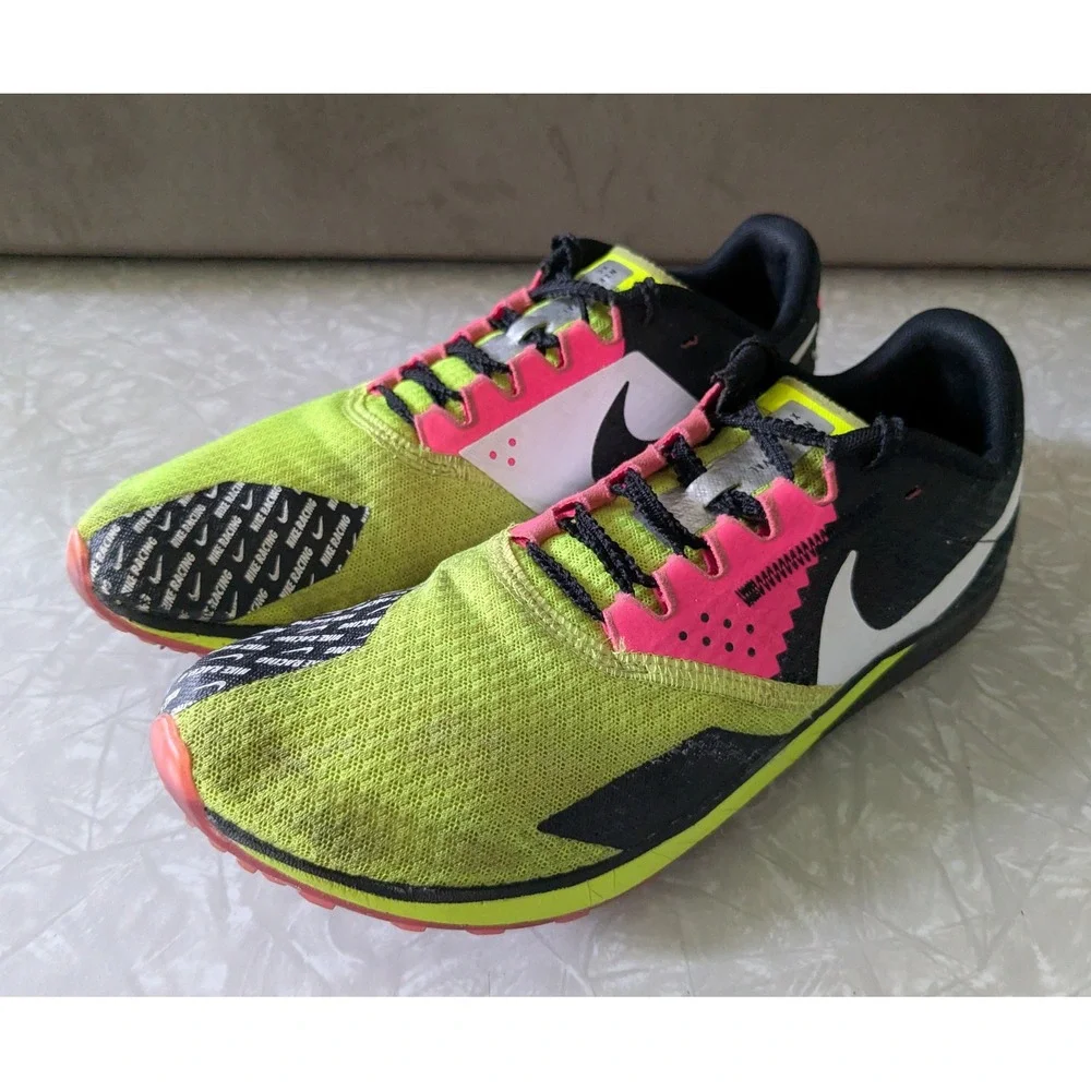 Nike Zoom Victory XC 5 Cross Country Spikes Volt Pink Black DX7999-700 Mens 8.5